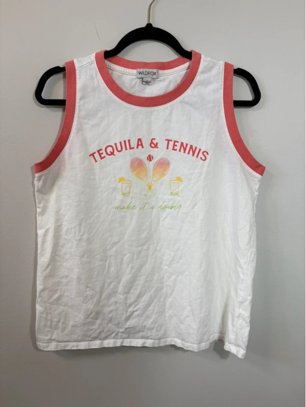Wildfox Women’s White Tank in size Large